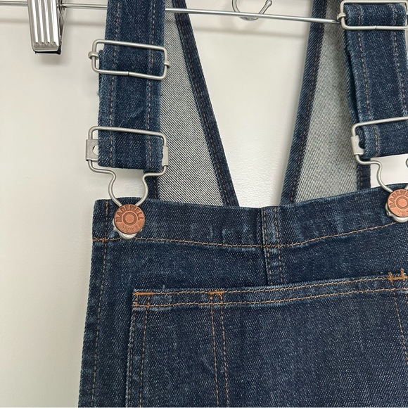 Madewell Flea Market Flare Denim Overall in Dark Washed indigo Style E3383 XS - Picture 7 of 8